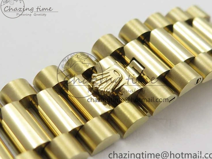 MiroTime 0220 Day-Date 40mm 228239 BP New Dial Version 904 YG Silver Roman Markers Dial on SS President Bracelet A Popular 2806